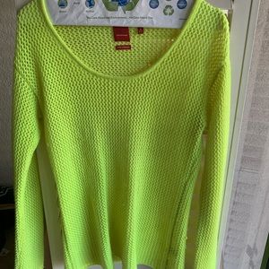 100% Cashmere Yellow Sweater, size SM